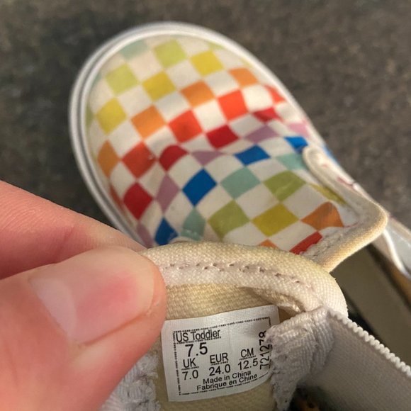 Vans Toddler Slip-Ons - Size 7.5C - Picture 8 of 8